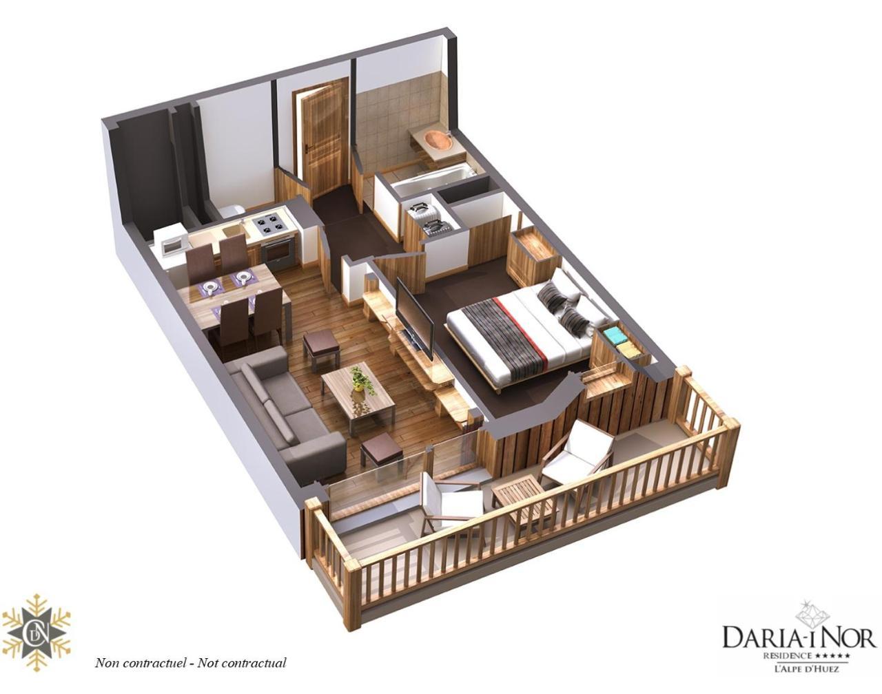 Residence Daria-I Nor By Les Etincelles Alpe d'Huez Екстериор снимка