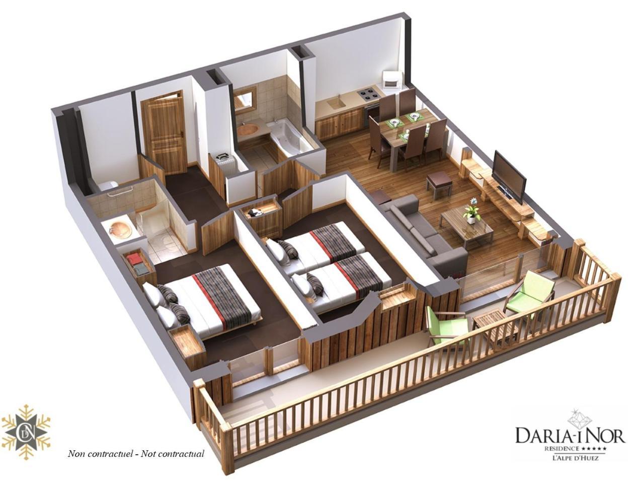 Residence Daria-I Nor By Les Etincelles Alpe d'Huez Екстериор снимка
